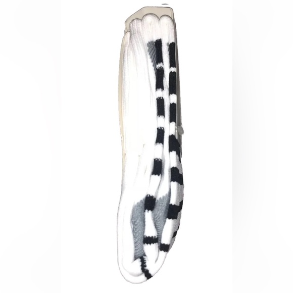 Adidas Team Speed OTC Soccer Socks 1 Pair Men 5-8.5 Wmn 5-9.5 White Black w Logo - Picture 7 of 8